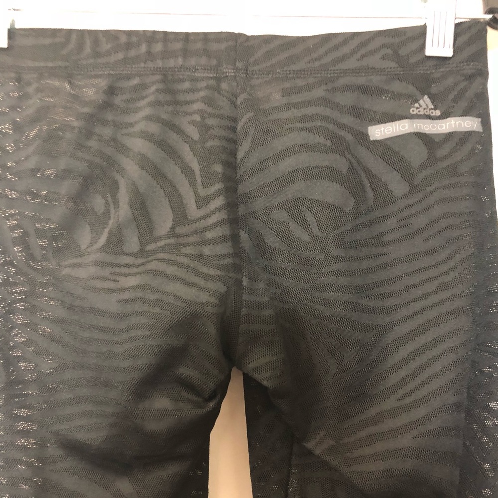 Adidas by Stella Mcartney Black Leopard Gym Pants